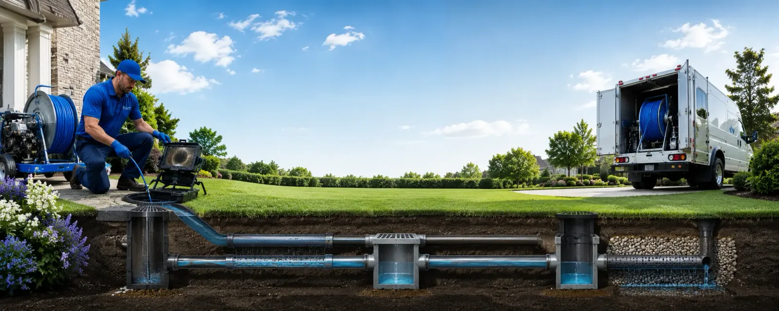 Outdoor drain cleaning information for Nallen, WV